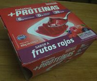 Gelatina  proteínas sabor frutos rojos