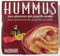 Hummus con pimiento del piquillo asado