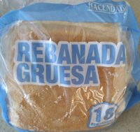 Pan de molde rebanada gruesa