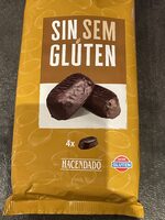 Bizcocho recubierto de chocolate sin gluten