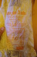 3 barras de pan