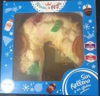 Roscón de reyes sin gluten y sin relleno