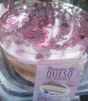 Mousse de queso con arandanos