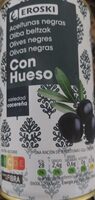 Aceitunas negras con hueso