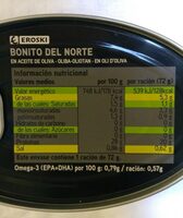 Bonito del norte en aceite de oliva