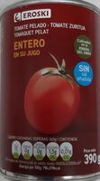 Tomate pelado entero en su jugo