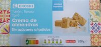 Turrón de crema de almendra