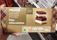 Turrón praliné tres chocolates