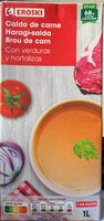 Caldo de carne con verduras y hortalizas