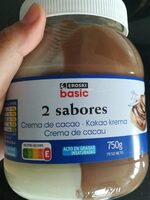 Crema de cacao 2 sabores
