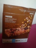 Barritas de cereales chocolate negro y chocolate con leche