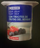 Yogur con trocitos de frutas del bosque