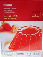 Preparado para gelatina sabor fresa