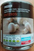 Champiñones finos enteros