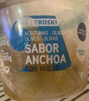 Aceitunas sabor anchoa con hueso