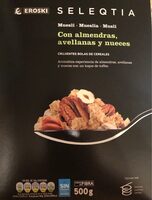 Muesli con almendras, avellanas y nueces
