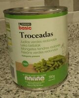 Judías verdes redondas troceadas