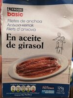 Filetes de anchoa en aceite de girasol