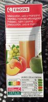 Melocotón uva y manzana