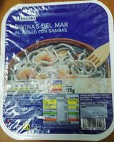 Divinas del mar al ajillo con gambas