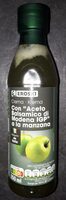 Crema con aceto balsamico di Modena a la manzana