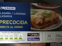 Lasaña precocida