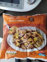 Revuelto setas y gambas
