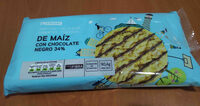 Tortitas de maíz con chocolate negro