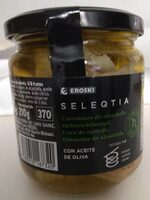 Corazones de alcachofa con aceite de oliva