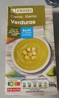 Crema de verduras con aceite de oliva virgen extra