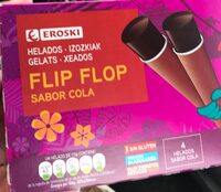 Flip flop sabor cola