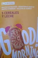 Galletas de desayuno 5 cereales y leche