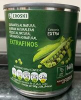 Guisantes al natural extrafinos