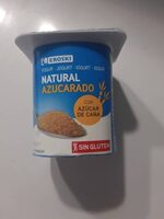 Yogur natural azucarado caña de azúcar