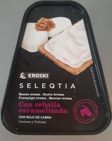 Queso crema con cebolla caramelizada