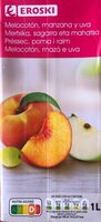 Zumo de melocoton, manzana y uva