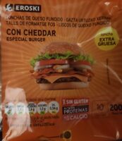 Lonchas de queso cheddar