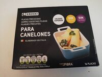 Placas precocidas para canelones