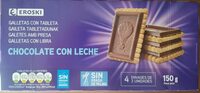Galletas con tableta chocolate con leche