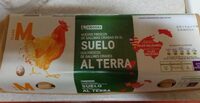 Huevos frescos de gallinas criadas en el suelo