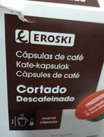 Cápsulas de café cortado descafeinado