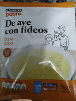 Sopa de ave con fideos
