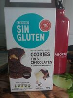 Cookies sin gluten tres chocolates
