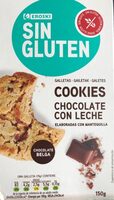 Cookies sin gluten chocolate con leche