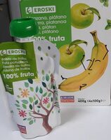 100% fruta manzana plátano