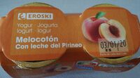 Yogur melocotón con leche del Pirineo