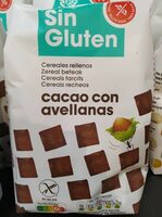 Cereales rellenos de cacao con avellanas sin gluten