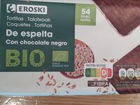 Tortitas de espelta con chocolate negro bio