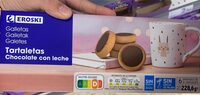 Tartaletas chocolate con leche
