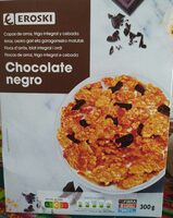Copos de arroz, trigo integral y cebada chocolate negro